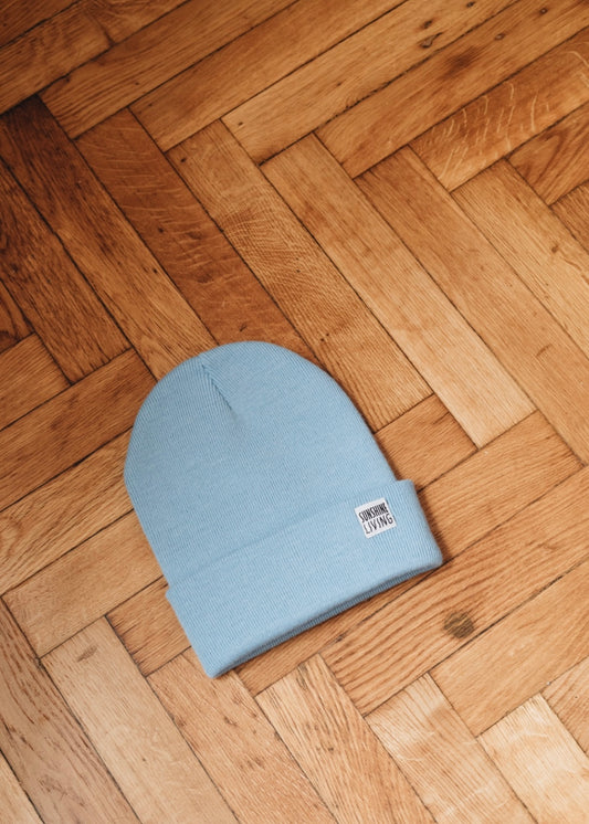 Blue Recycled Beanie